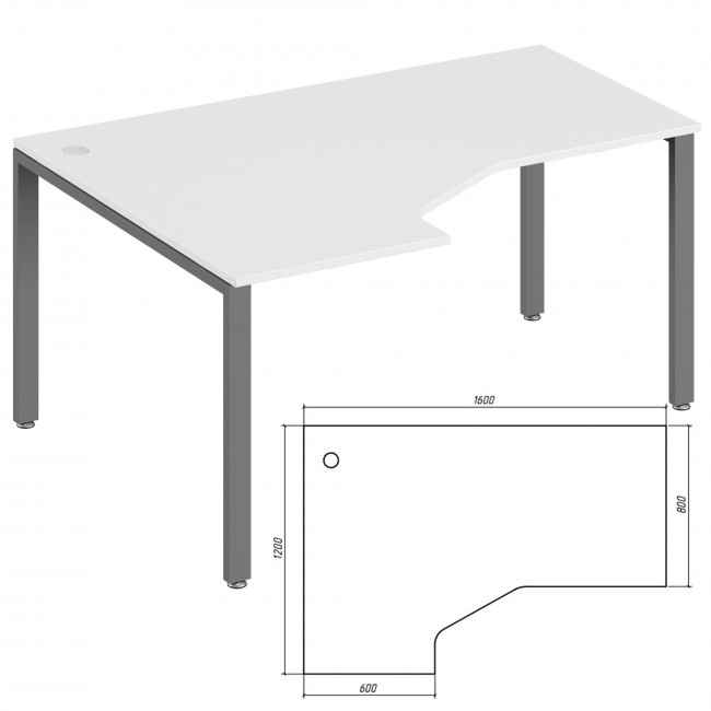 Эргономичный стол левый Pointex TDM32215645